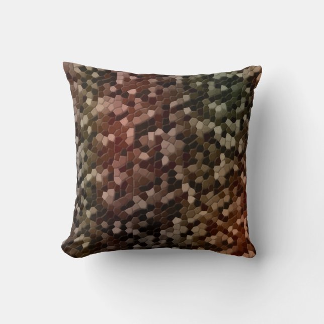 Almofada Camuflagem de Carapaça de Tartaruga (Frente)