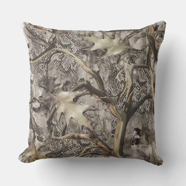 Almofada Camuflagem de Folhas Secas para Caçadores (Frente)