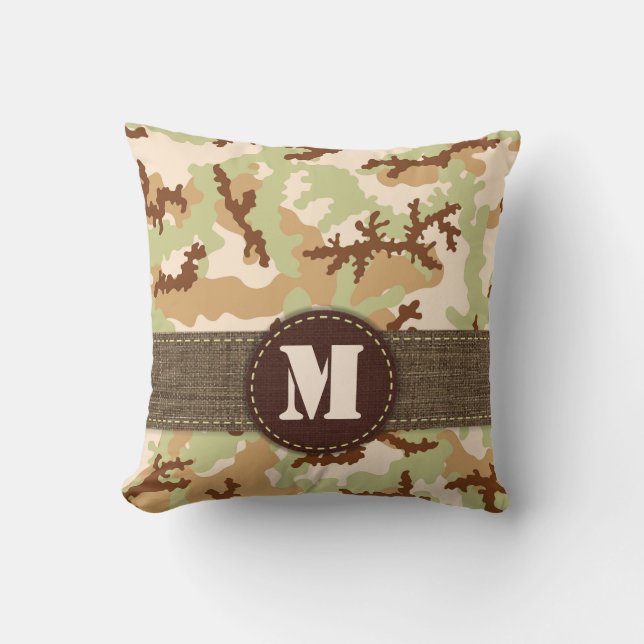 Almofada Camuflagem do deserto (Frente)
