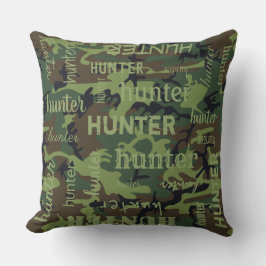 Almofada Camuflagem Nome Personalizado Mais Curto