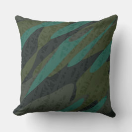 Almofada Camuflagem Verde Abstrato