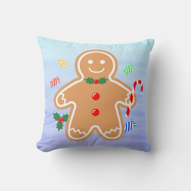 Almofada Cana-doce de-doce de pão-de-Natal (Frente)