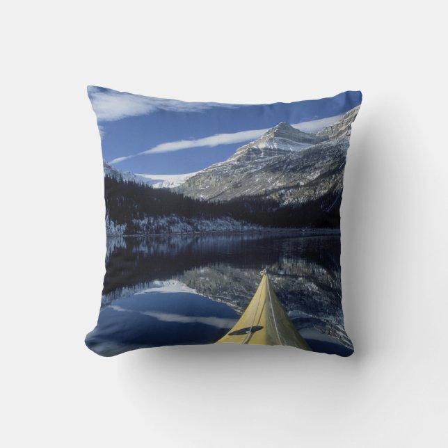 Almofada Canadá, Colúmbia Britânica, Banff. Proa de caiaque (Frente)