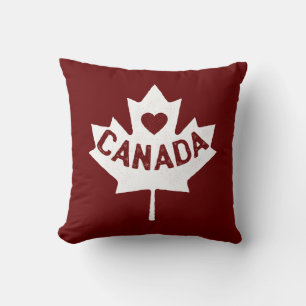 Almofada Canadá Maple Leaf Heart