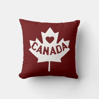 Almofada Canadá Maple Leaf Heart