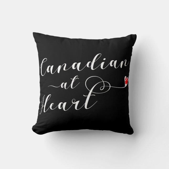Almofada Canadense At Heart Throw Cushion, Canadá (Frente)