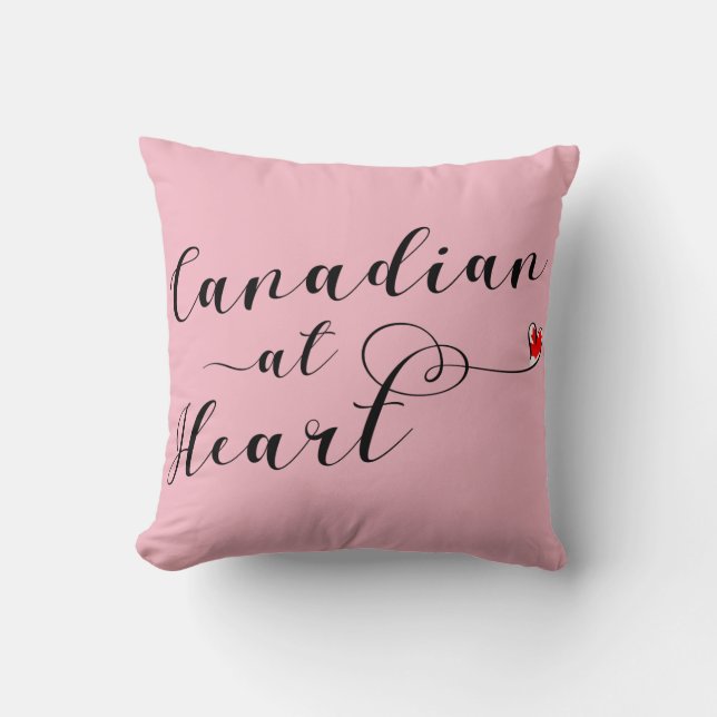 Almofada Canadense At Heart Throw Cushion, Canadá (Frente)