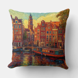 Almofada Canal Amsterdã guarda estilo van Gogh