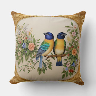 Almofada Canaviais Elegantes Perecidos na Ramificação Flora