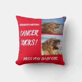 Almofada Cancer de Hemangiosarcoma Sucks - Tributo Canino e