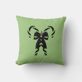 Almofada Candy Canes with Pine Needles & Bow