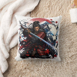 Almofada Caneca Samurai e Lobo Branco | Fantasia do Guerrei