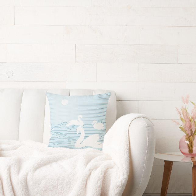 Almofada Canhão do Cisne Azul de Arte OP (Sofá)