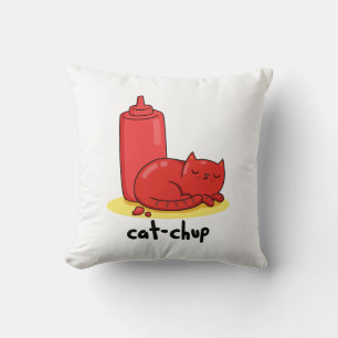 Almofada Canhoto de Gato de Gato-Chup Vermelho Cinto