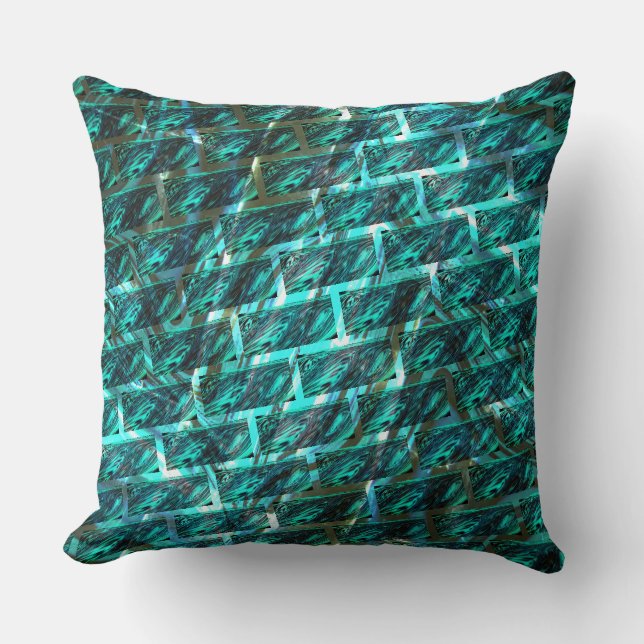 Almofada Cano manchado, pastado, ralado ou tijolo diferente (Frente)