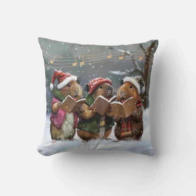 Almofada Cantores de Guiné Pig Carol (Frente)