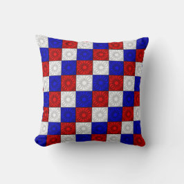 Almofada Cantos Pleados, Travesseiro decorativo ao quadrado