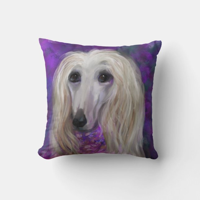 ALMOFADA CÃO AFEGÃO (Frente)