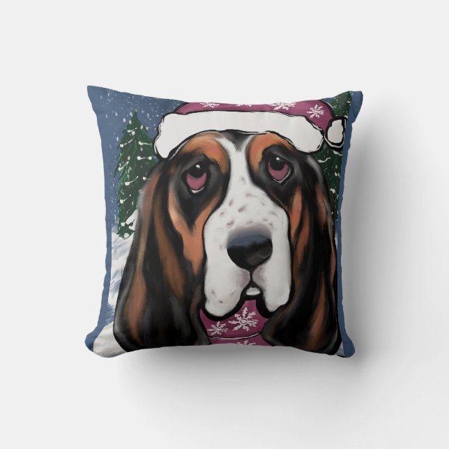 ALMOFADA CÃO BASSET  (Frente)