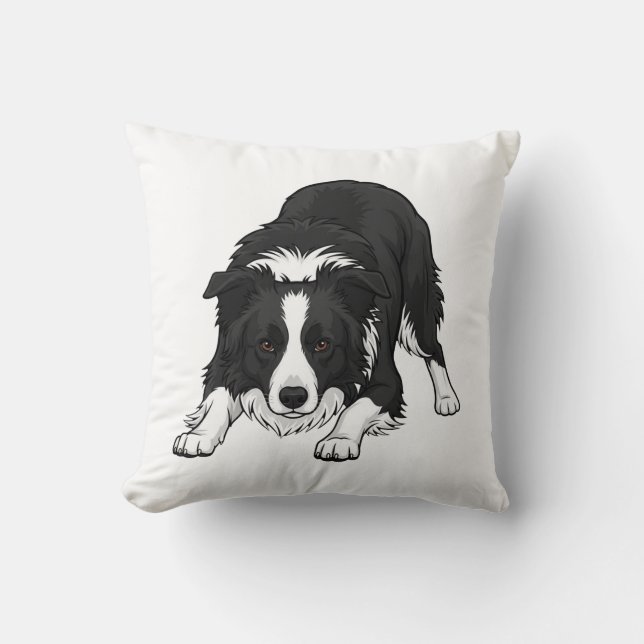 Almofada Cão Border Collie (Frente)