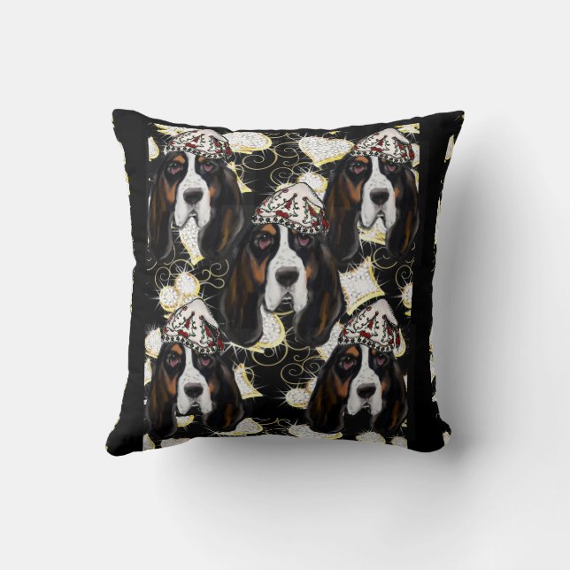 Almofada CÃO DE CAÇA Basset (Verso)