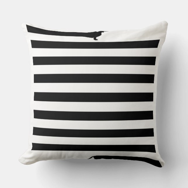 Almofada Cão-de-cheiro longo | Dachshund Gift Engraçado (Frente)