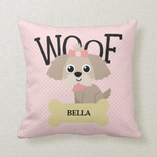 Almofada Cão de filhote de cachorro bonito de Shih Tzu em