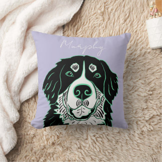 Almofada Cão de Montanha Bernês Personalizável