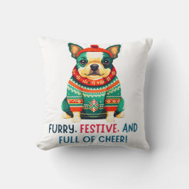 Almofada Cão de Natal quente e Felpudo