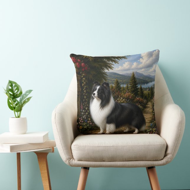 Almofada Cão de Ovelha Shetland Renascença (Cadeira)