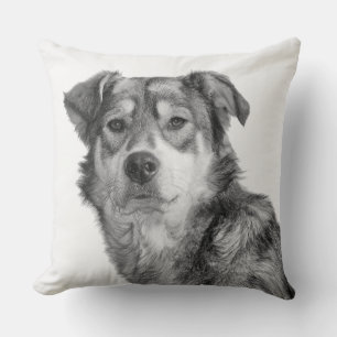 Almofada Cão de Raça Mista Monocromático Refinado Grande