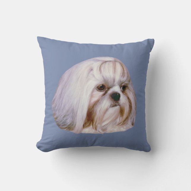 Almofada Cão de Shih Tzu customizável (Frente)