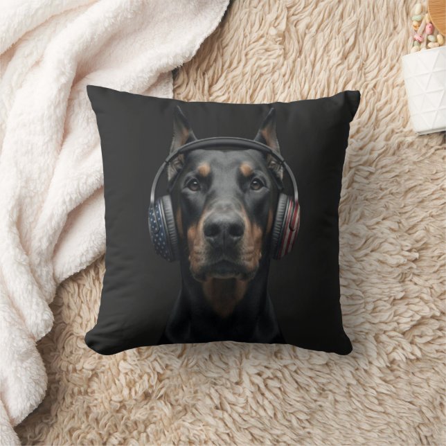 Almofada Cão Doberman (Cobertor)