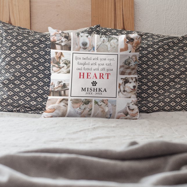 Almofada Cão/Gato de Perda de Pet Personalizado Único 12 (Criador carregado)