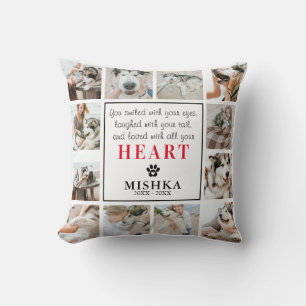 Almofada Cão/Gato de Perda de Pet Personalizado Único 12