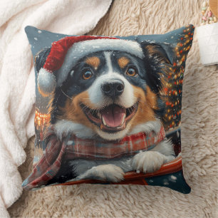 Almofada Cão Pastor Australiano Montanha-Russa Natal