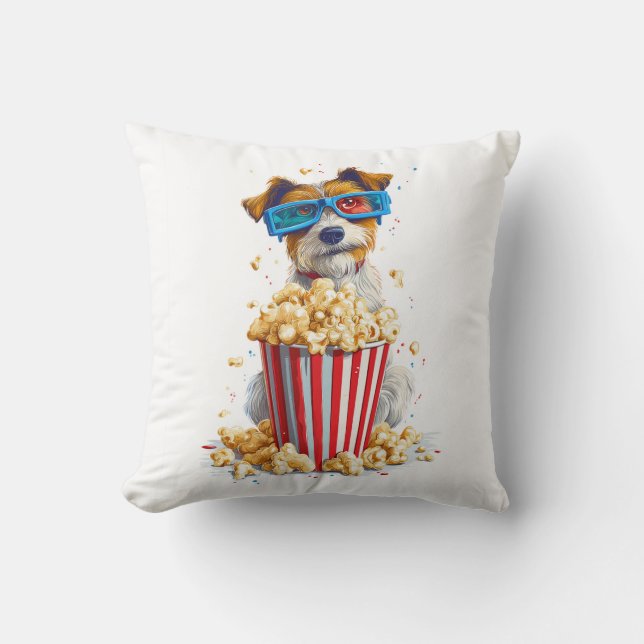 Almofada Cão Pipoca � Cão da Noite de Cinema (Frente)