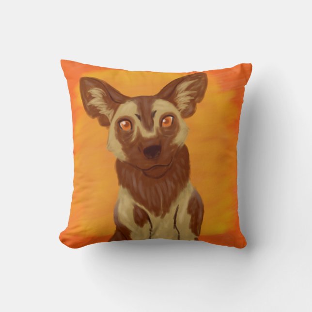 Almofada Cão selvagem africano (Frente)