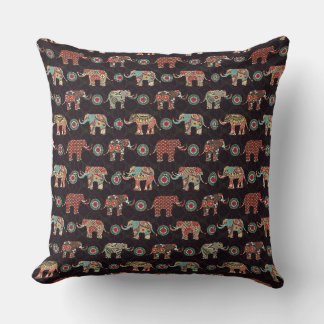 Almofada Capa de Travesseiro com Padrão de Elefante Decorat