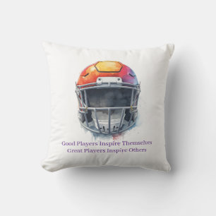 Almofada Capacete de Futebol Motivacional Inspirador