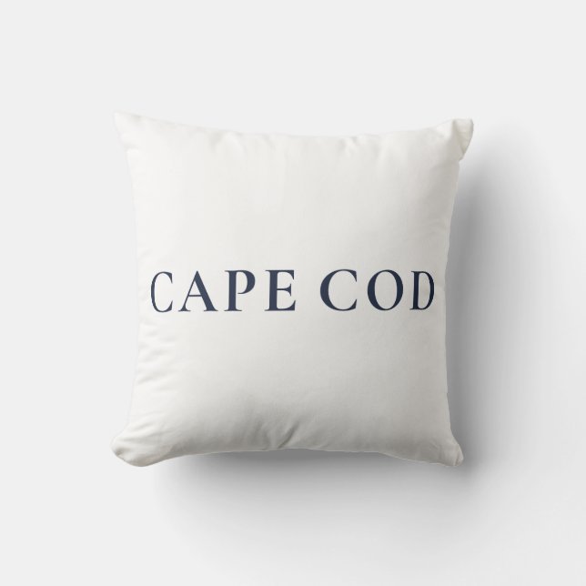 Almofada Cape Cod Preppy Coastal Home Decor (Frente)