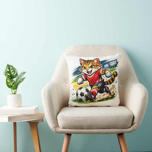 Almofada Capitão Gato: A Corrida de Futebol (Cadeira)