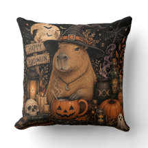 Capivara de Bruxa Assustadora no Halloween