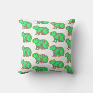 Almofada Capivara Neon – Animal Colorido Fofo