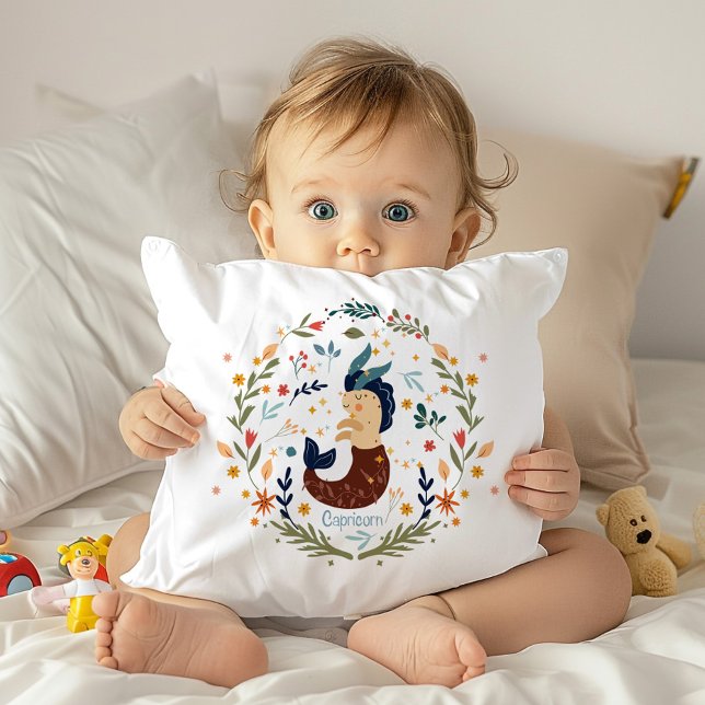Almofada Capricorn Baby Cute Nursery Travesseiro decorativo (Criador carregado)
