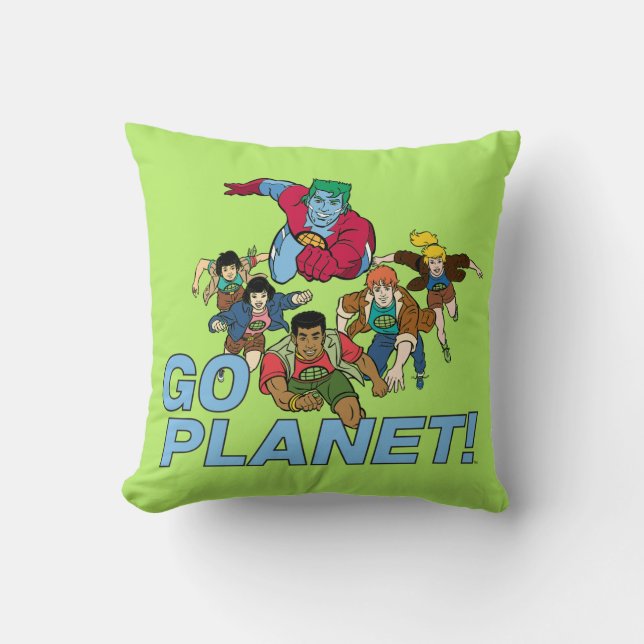 Almofada Captain Planet and the Planeteers - Go Planet! (Frente)