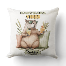Capybara Vibes Apenas - Cushion