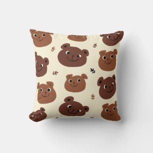Almofada Cara de urso engraçado
