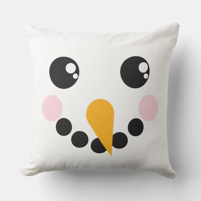 Almofada Cara do boneco de neve (Frente)