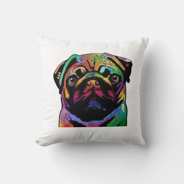 Almofada Cara do Pug (Frente)